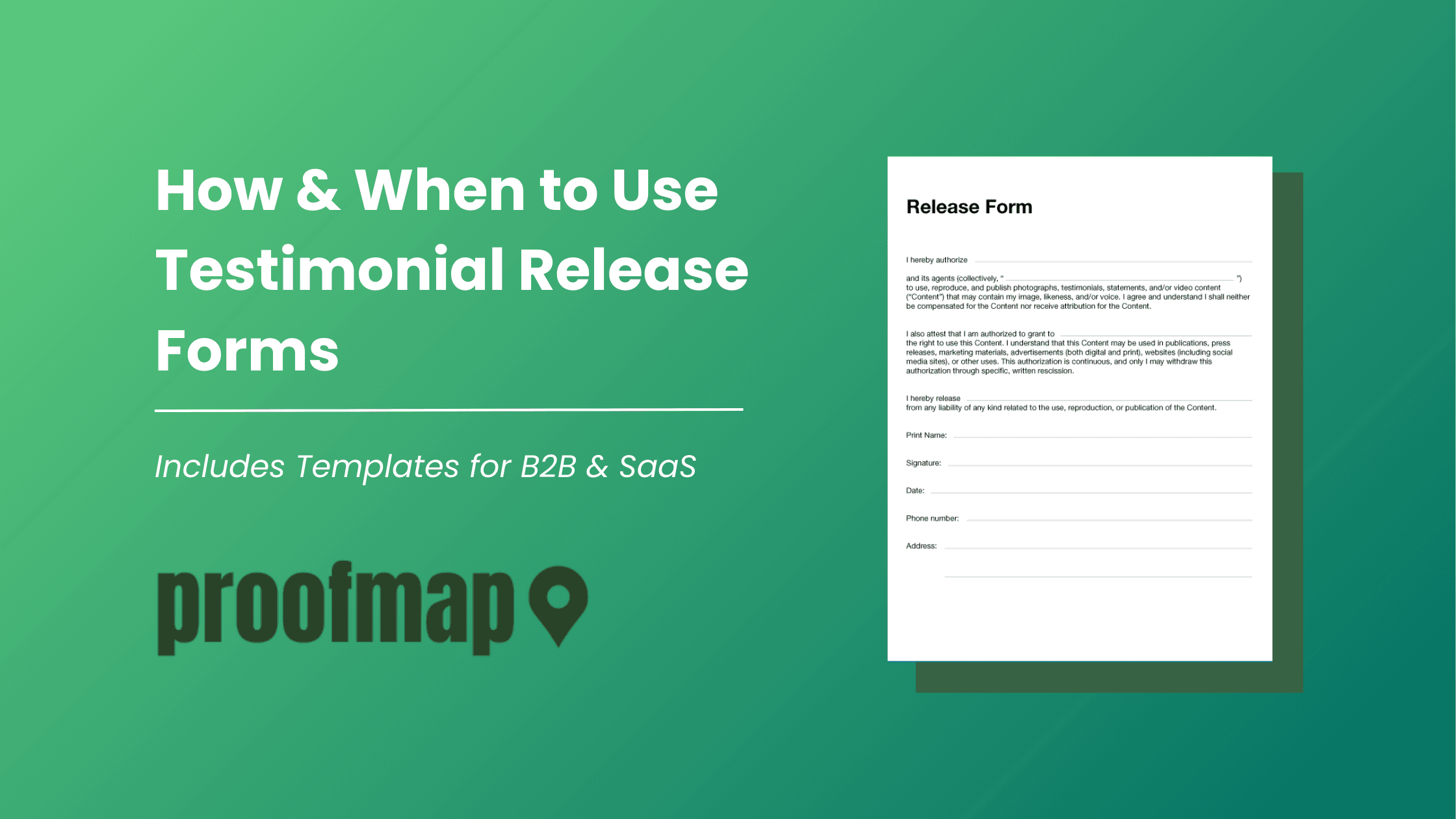 Testimonial Release Form for B2B Marketing: Templates and Strategies